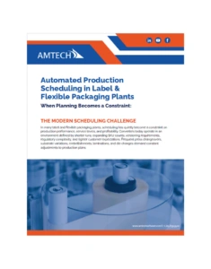 For readers who want a deeper look at how scheduling complexity is evolving in label and flexible packaging operations, our whitepaper, Automated Production Scheduling in Labels & Flexible Packaging, that explores the operational challenges converters are facing and how modern scheduling approaches are helping manufacturers adapt.